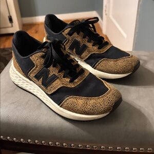 New Balance  X 70 Black and Tan Athletic Shoes